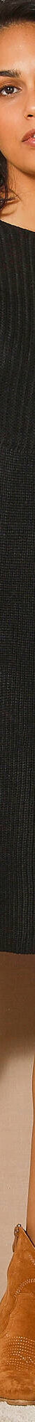 Robe pull évasée en maille anglaise (noir) Robe pull évasée en maille anglaise (noir)